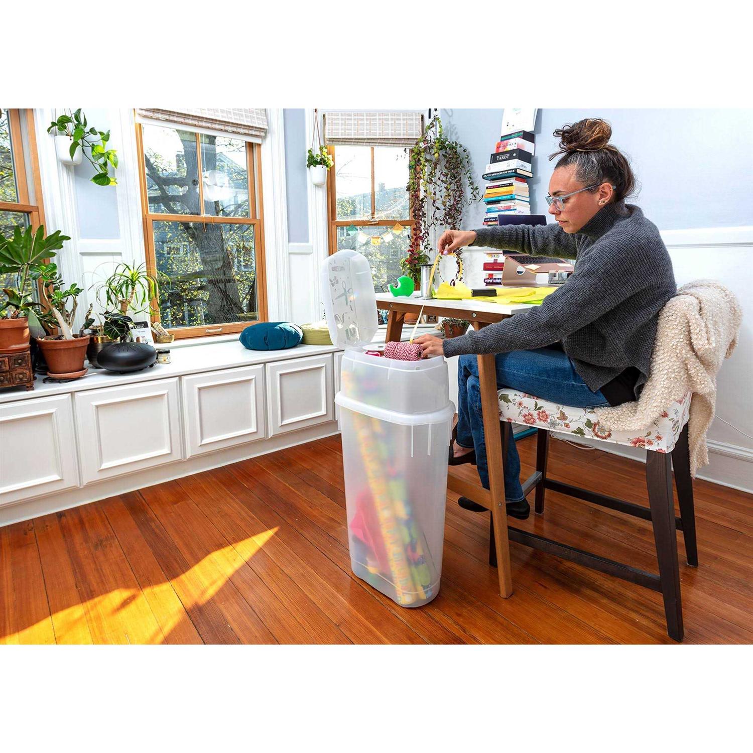 Rubbermaid Wrap n Craft Plastic Storage Container - Image 4