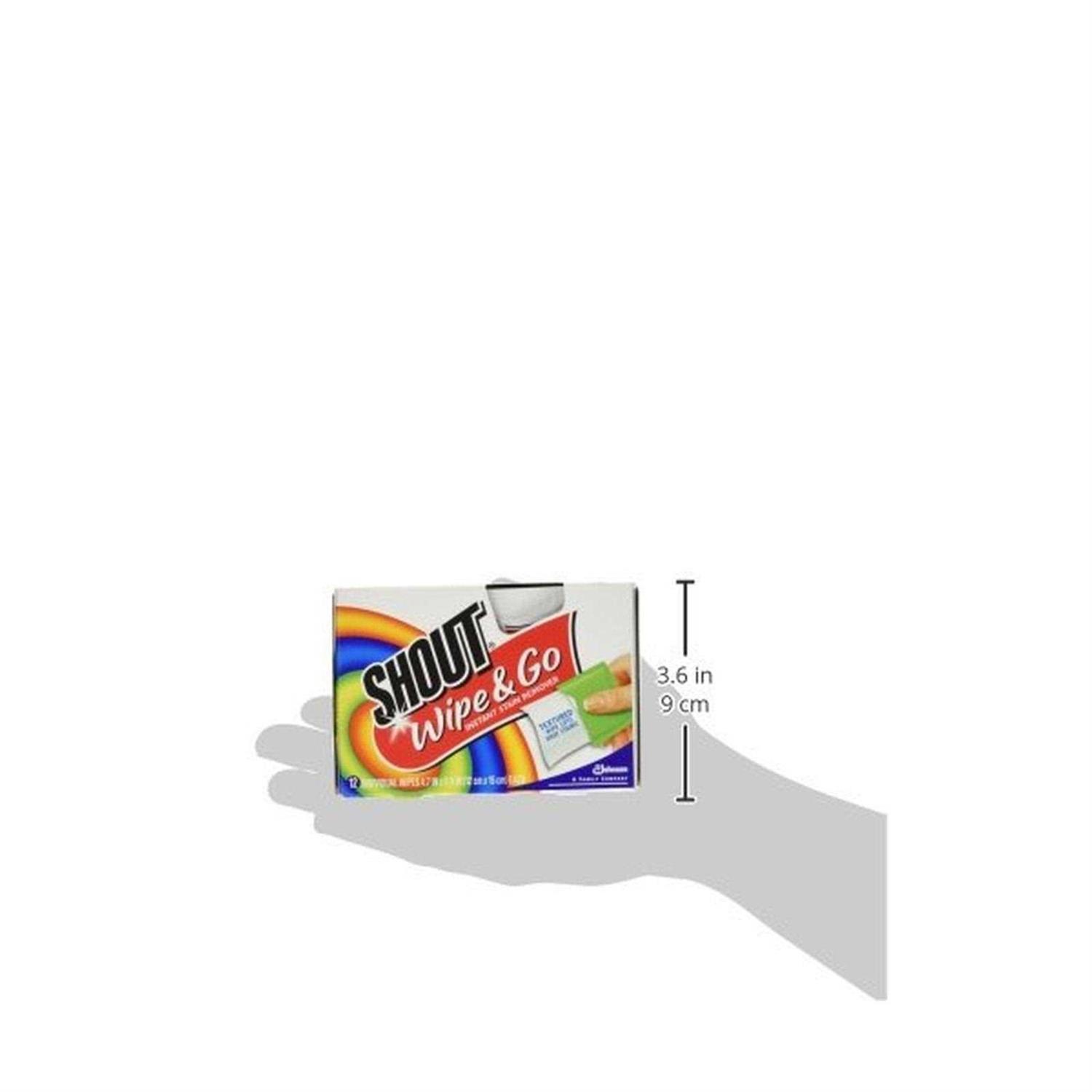 Shout Wipe & Go Instant Stain Remover Wipes - Image 5