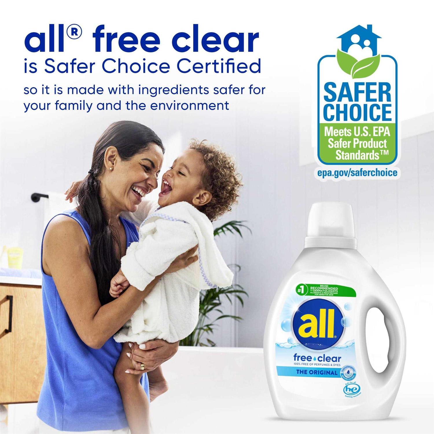All Free Clear Liquid Laundry Detergent - Image 4