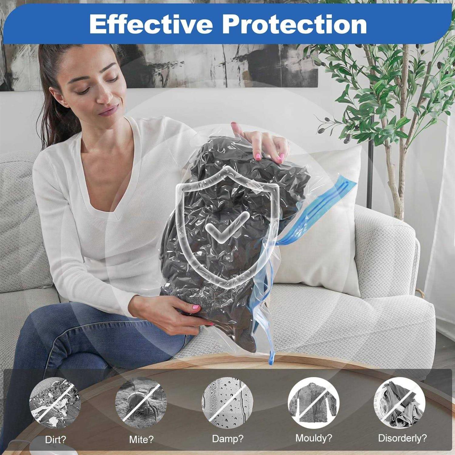 VMSTR Travel Vacuum Storage Bags with Electric Pump - Image 3