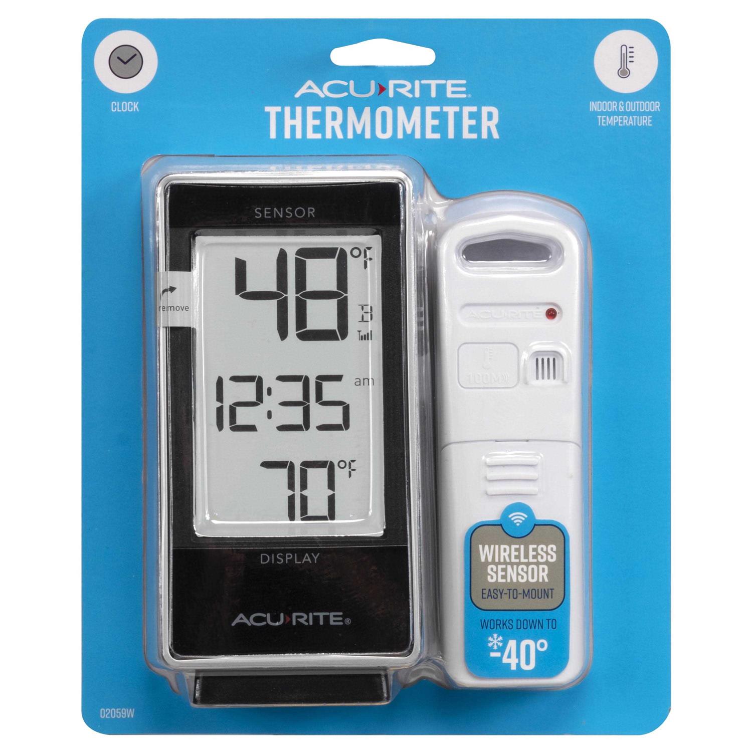 Acurite Digital Thermometer with Indoor/Outdoor Temperature - Image 3