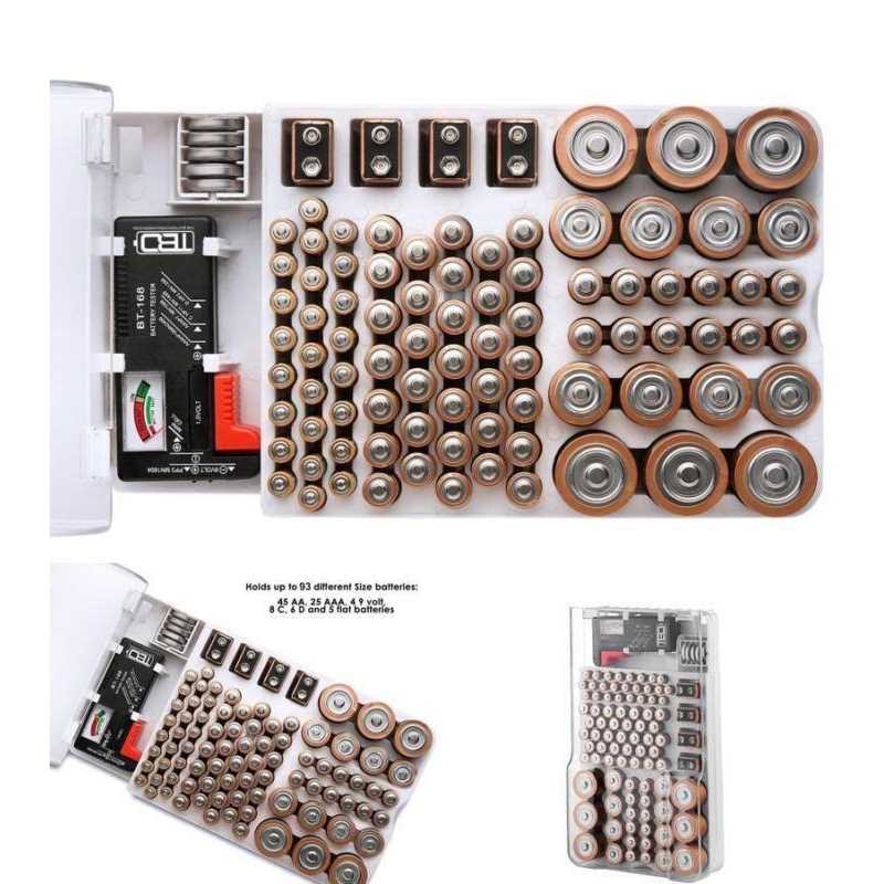 THE BATTERY ORGANISER The Battery and Tester with Cover, Battery Storage Organizer and Case - Image 4