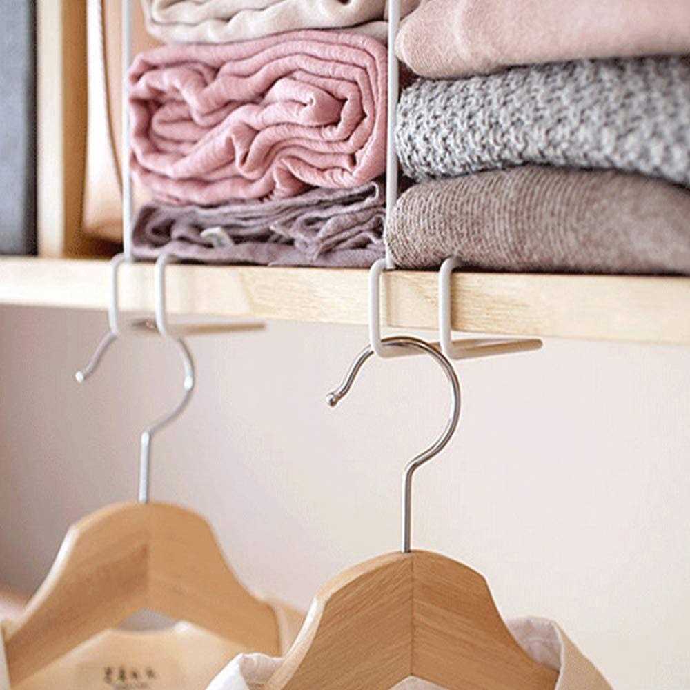 Shelf Dividers for Closet Organization,8 Pack Wood Shelves Dividers,metal Steel - Image 5