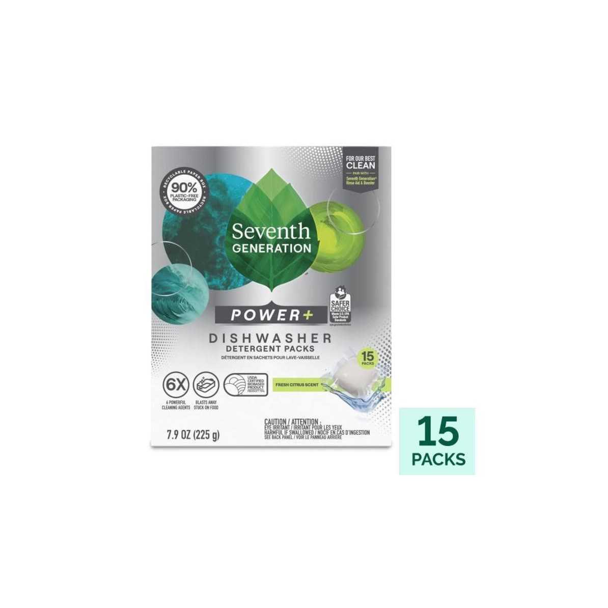 Seventh Generation Power+ Dishwasher Detergent Packs - Image 4