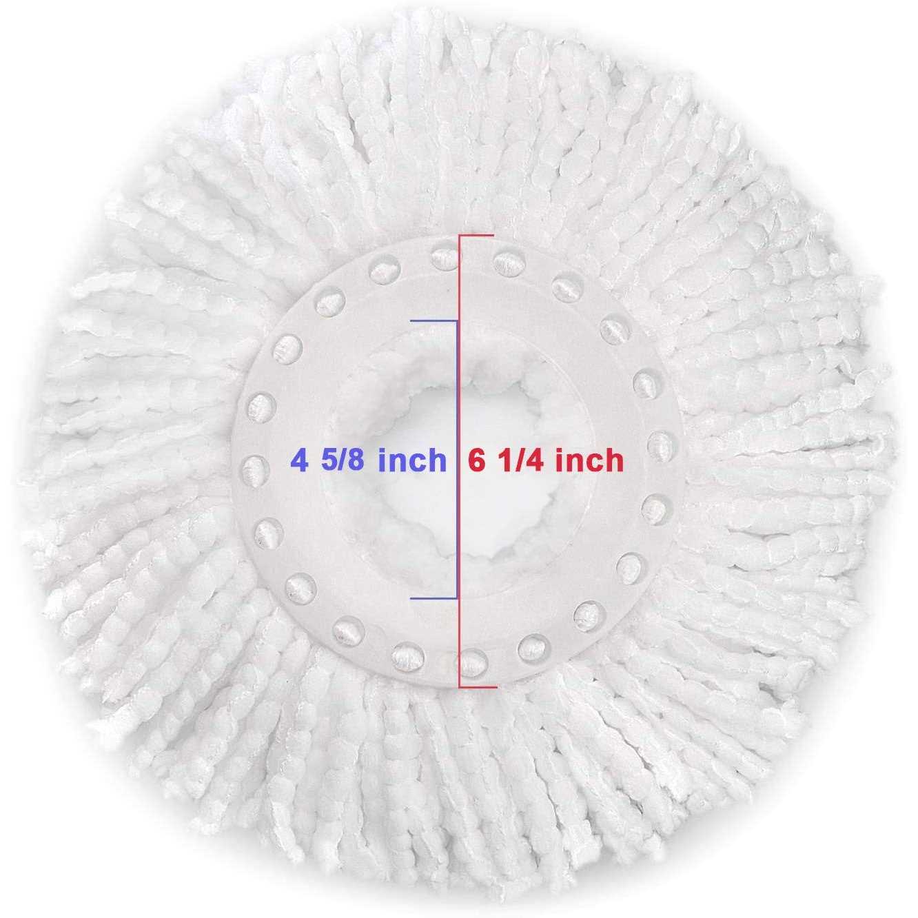 6 Pack Spin Mop Replacement Head for Hurrica, Mopnad, Cassabel and Other 360 Spin Mop Systems - Image 3