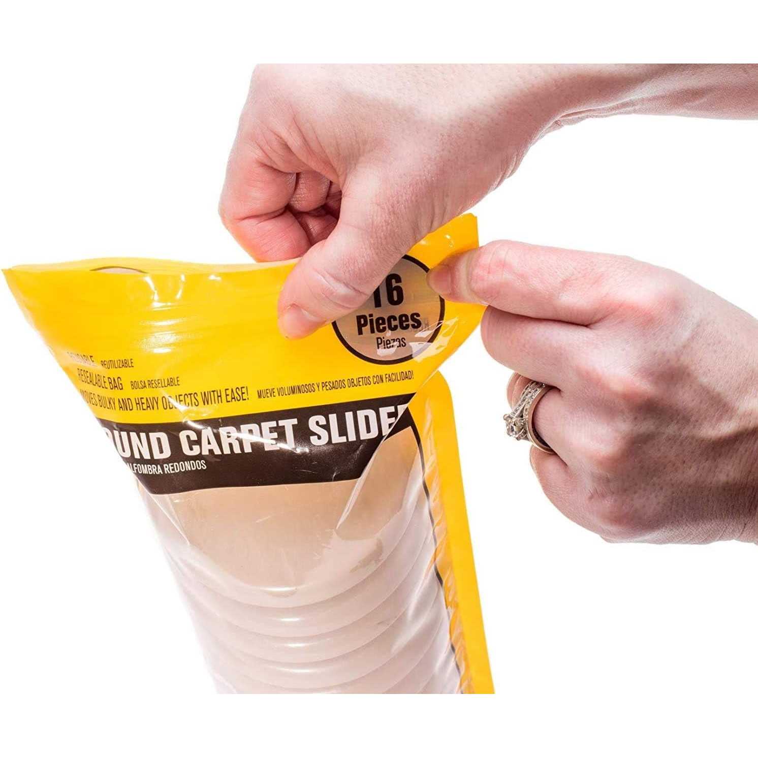 Smart Surface Furniture Sliders for Carpet 16 Pack 35' Round - Image 3