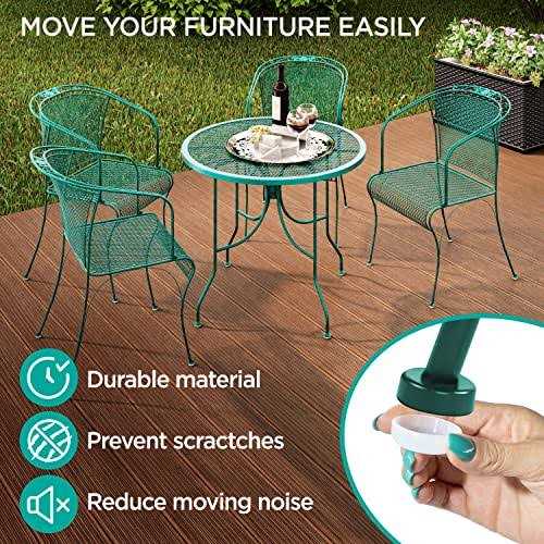 Shop Square Furniture Leg Gliders 1.5 Round Plastic Outdoor Replacement Feet for Outdoor Furniture - Image 3