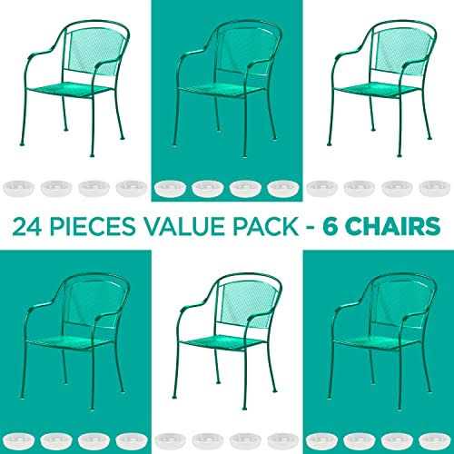 Shop Square Furniture Leg Gliders 1.5 Round Plastic Outdoor Replacement Feet for Outdoor Furniture - Image 4