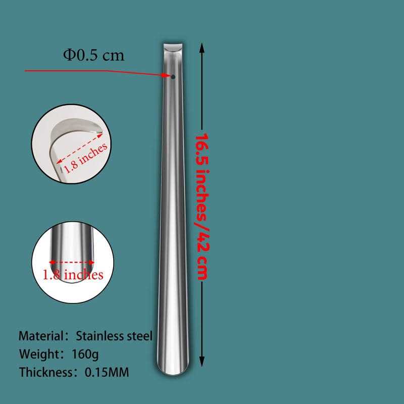 Shoe Horn Long Handle Metal - Image 3