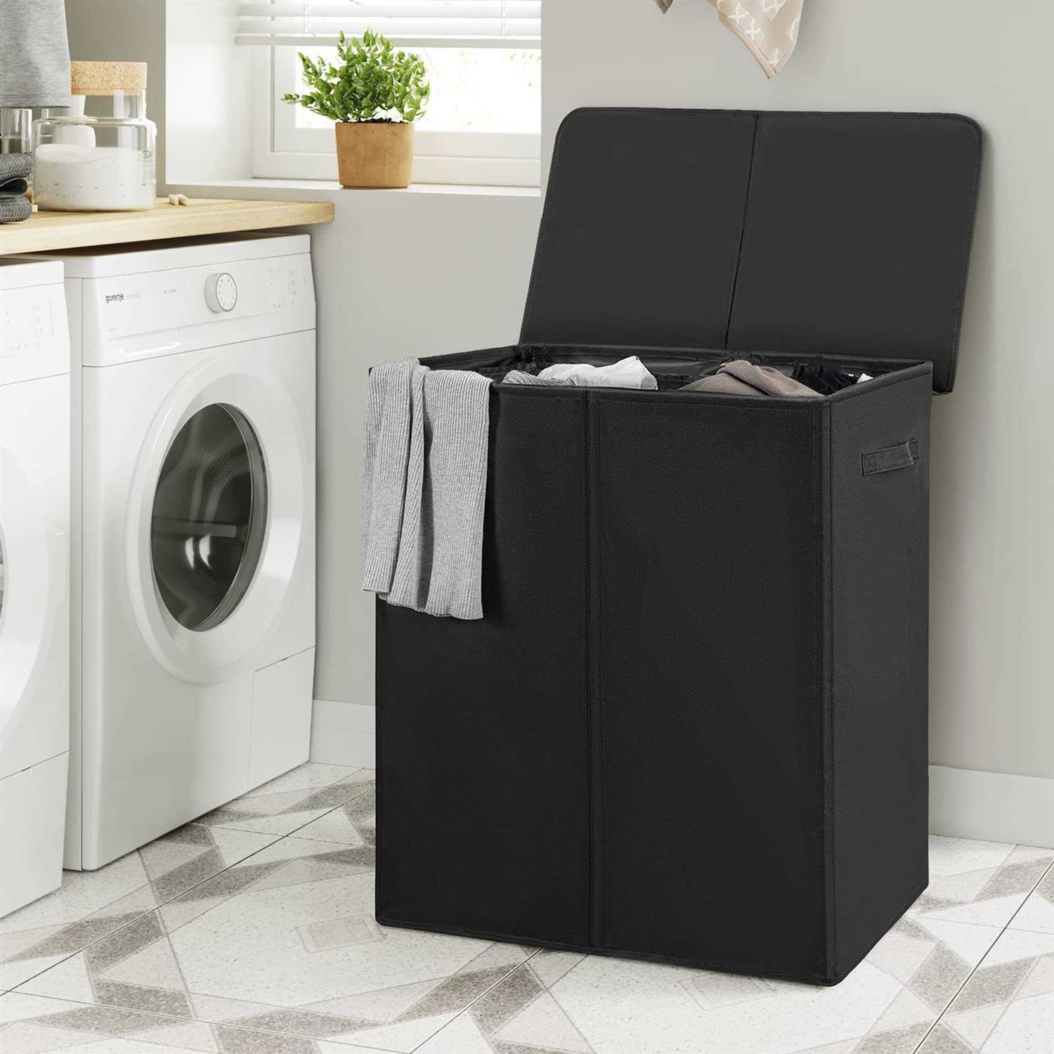 WOWLIVE 154L Double Laundry Hamper with Lid and Removable Laundry Bags - Image 5