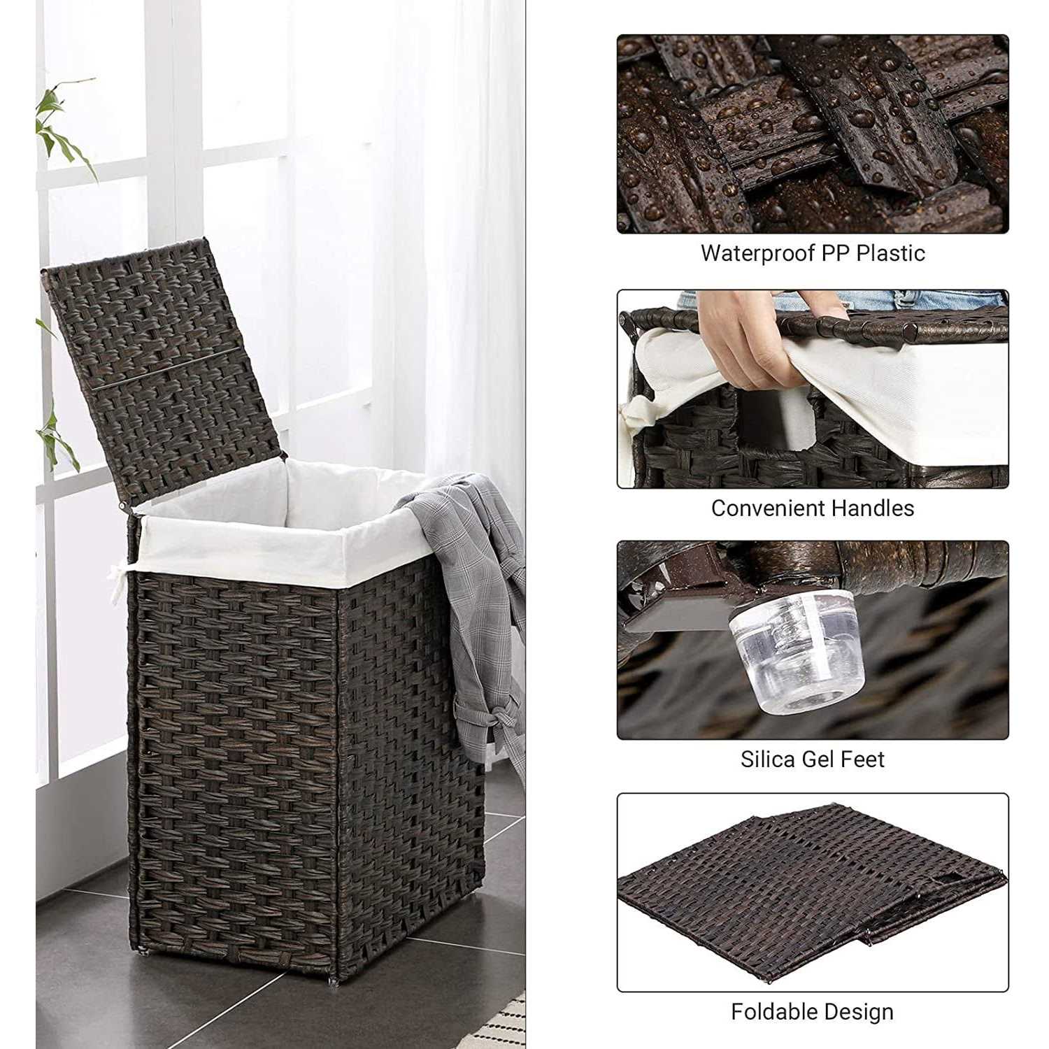 SONGMICS Handwoven Laundry Hamper - Image 3