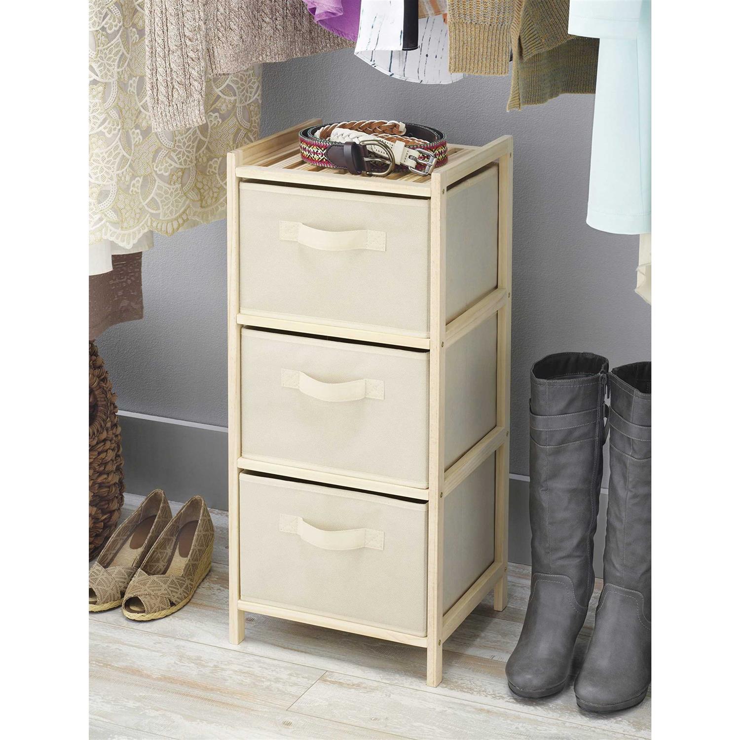 Whitmor 3 Drawer Wood Chest - Image 5