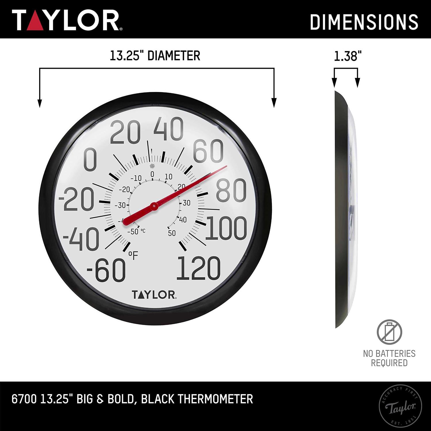 Taylor Bold Dial Thermometer - Image 4