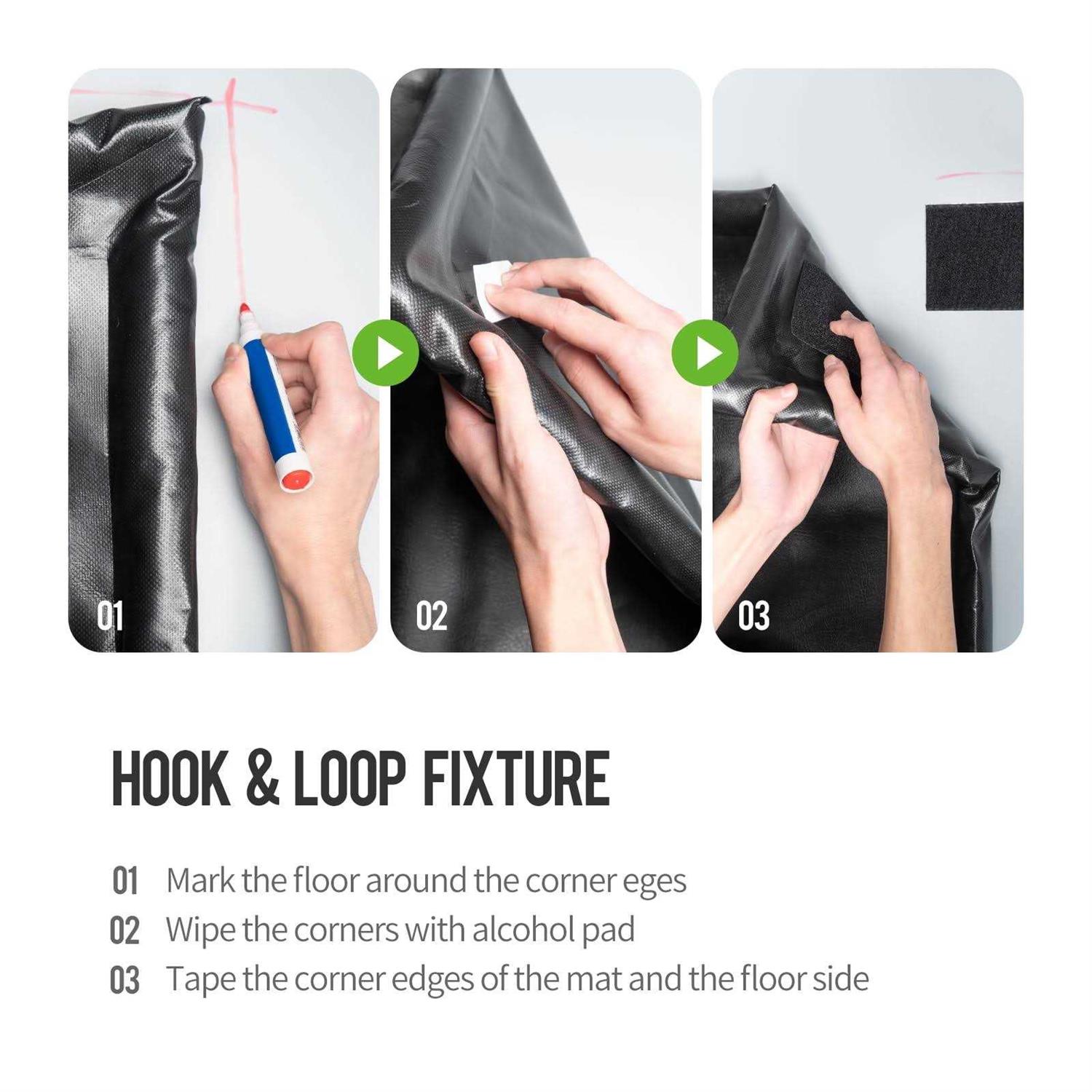 Welkin Containment Mat,,Non-Slip Garage Floor Mat Heavy Duty Waterproof Protection from Snow, Rain and Mud for Cars - Image 3