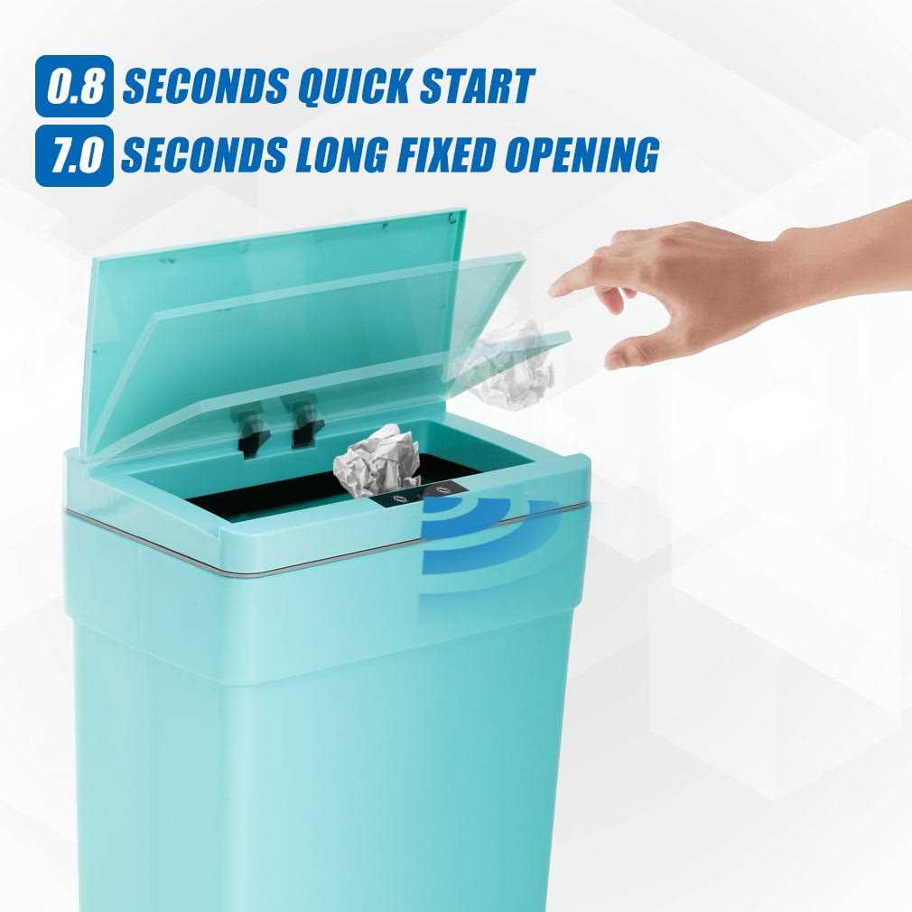 13 Gallon Trash Can Plastic Kitchen Trash Can Automatic Touch Free High-Capacity Garbage Can with Lid for Bedroom Bathroom Home Office 50 Liter - Image 3