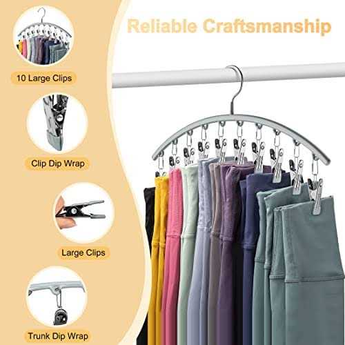 Volnamal Legging Organizer for Closet Metal Yoga Pants - Image 4