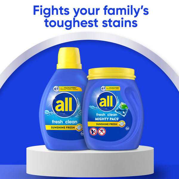 All Fresh Clean Oxi Plus Odor Lifter Liquid Laundry Detergent - Image 3