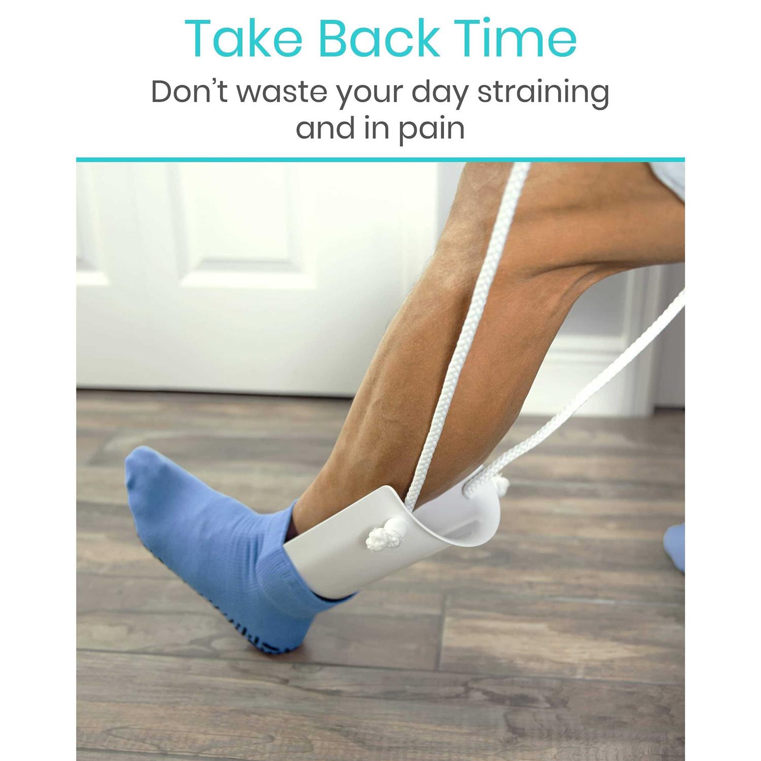 Vive Sock Aid Easy On and Off Stocking Slider Pulling Assist Device - Image 3