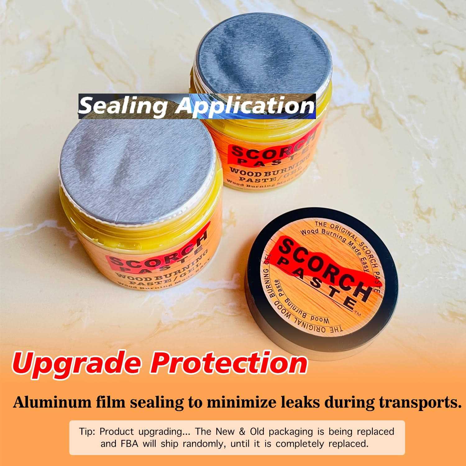 Scorch Paste Wood Burning Paste Wood Burning Gel for Crafting & Stencil - Image 3