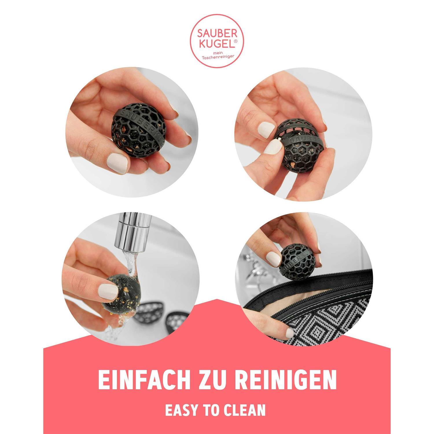 Sauberkugel The Clean Ball The clever way of cleaning bags, backpacks and school bags - Image 3