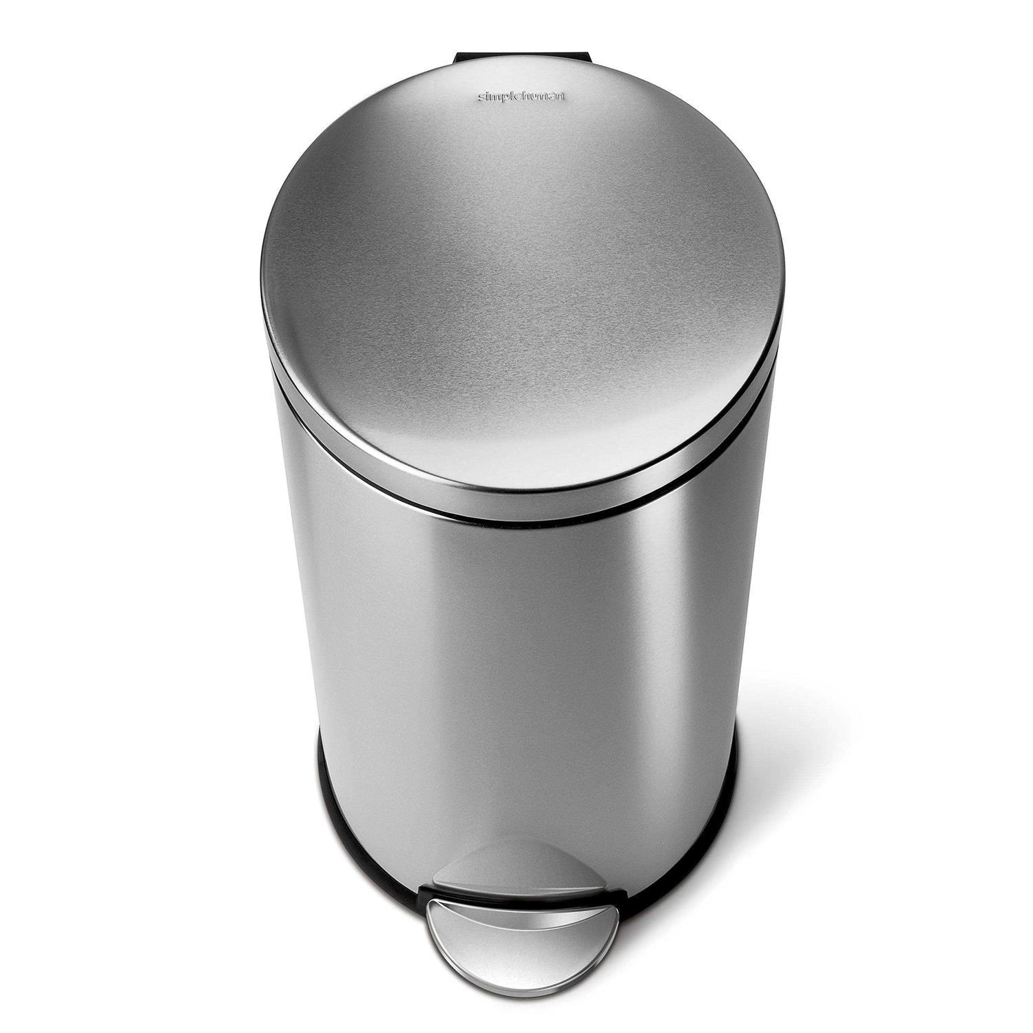 simplehuman 30 Liter / 8 Gallon Round Step Trash Can - Image 5
