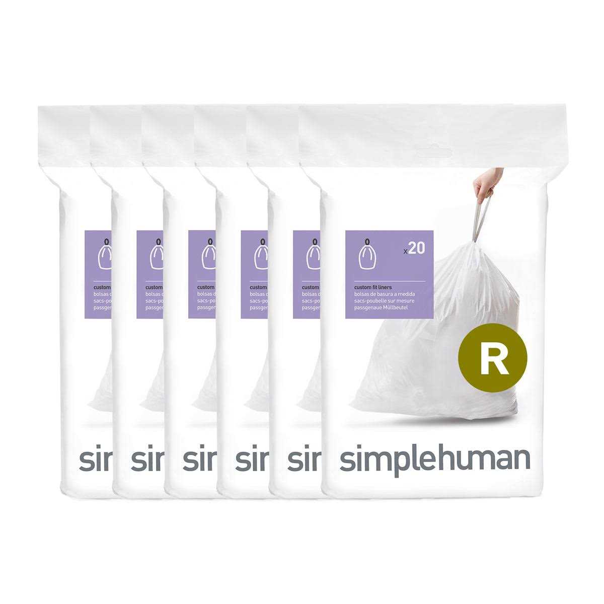 simplehuman Code R Custom Fit Drawstring Trash Bags - Image 5
