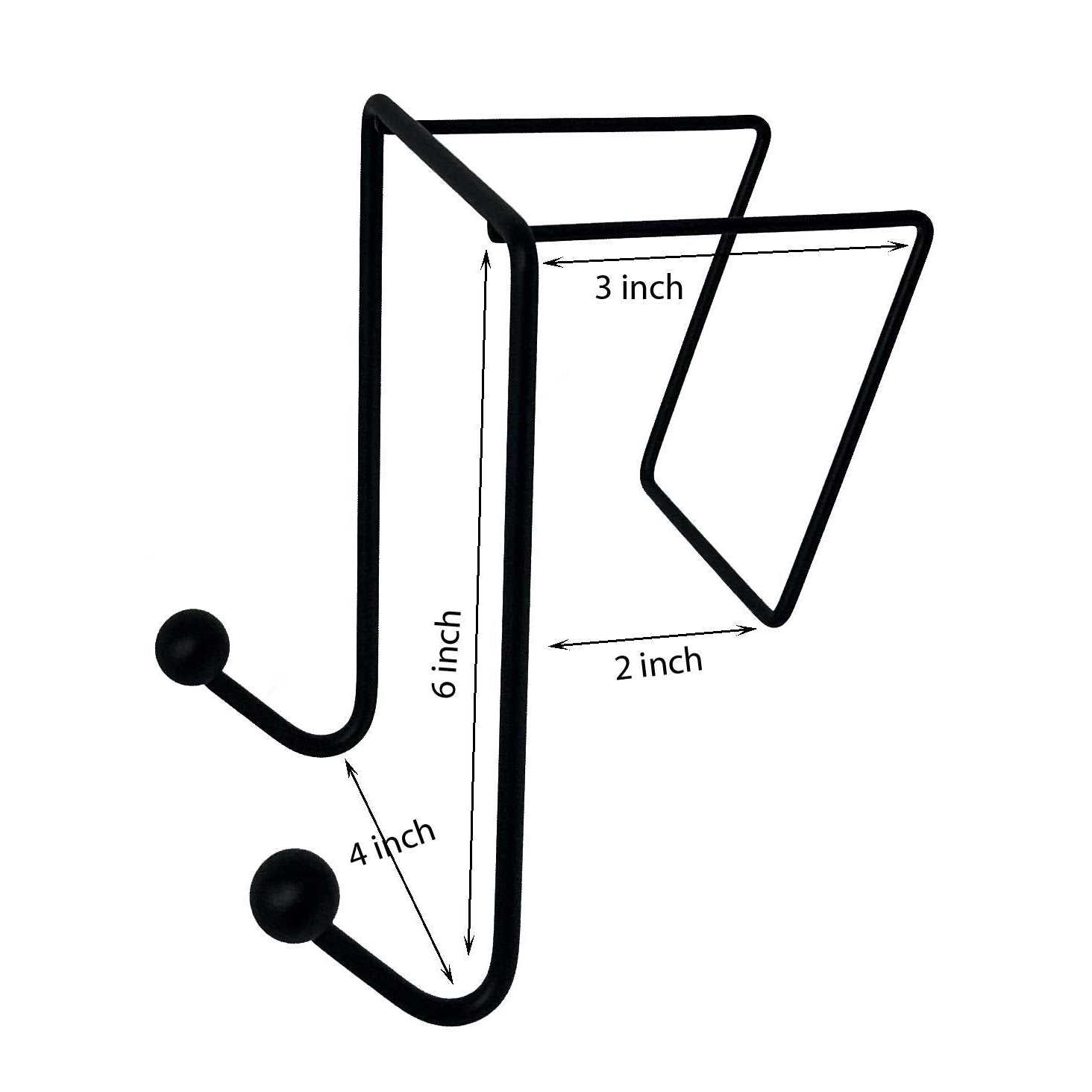 Tetra-teknica 3 Inch Space Addition Wire Double Hook for Partition Wall Cubicle Panel - Image 4