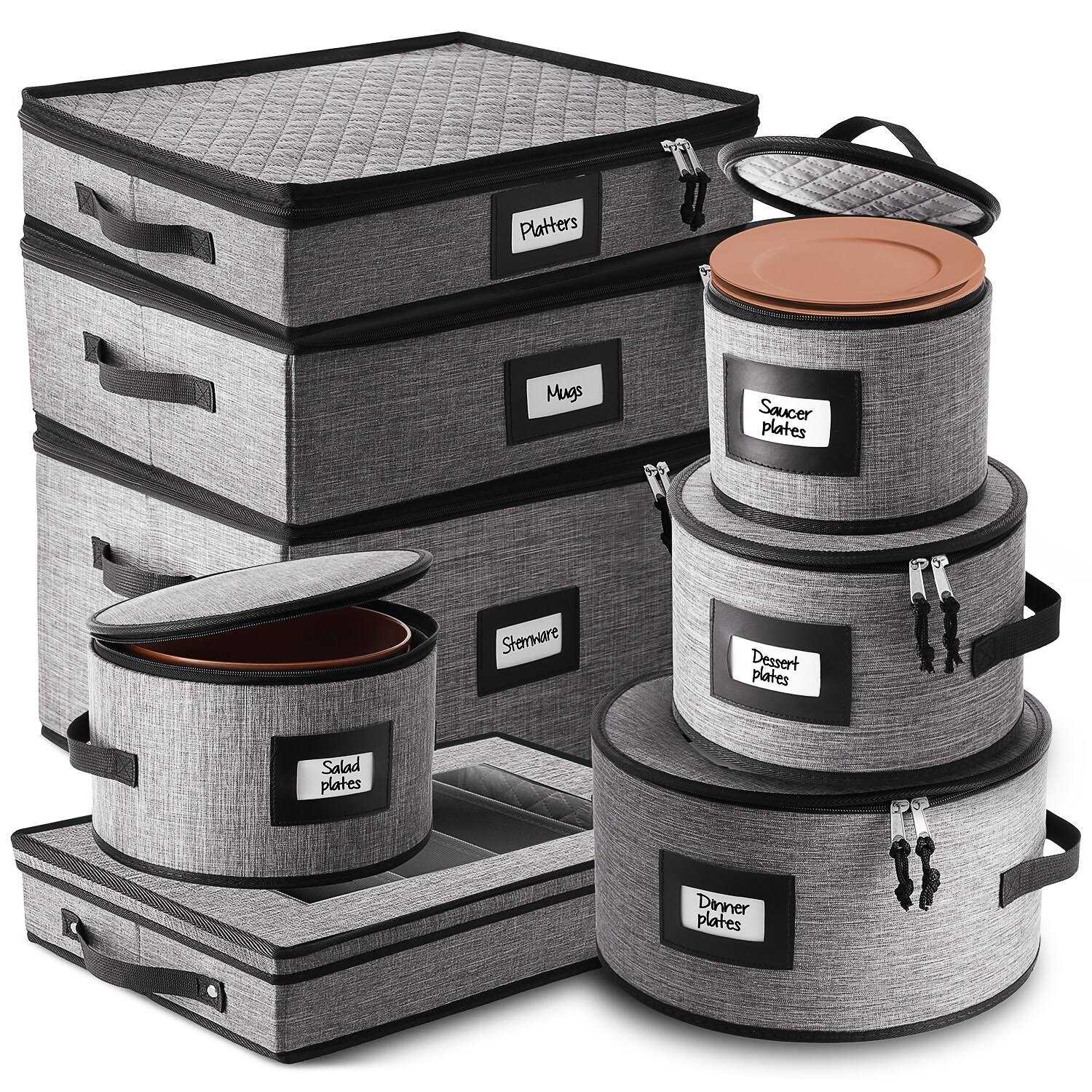 StorageBud Dinnerware Storage Container Set for Plate Cup - Image 3