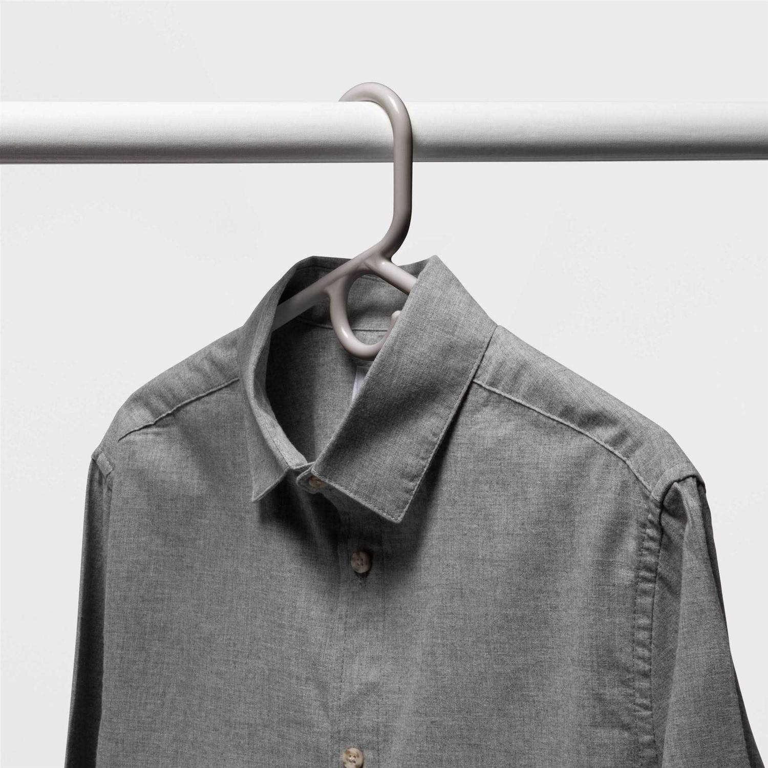 Room Essentials 5pk Super Heavy Weight Hangers Gray - Image 3