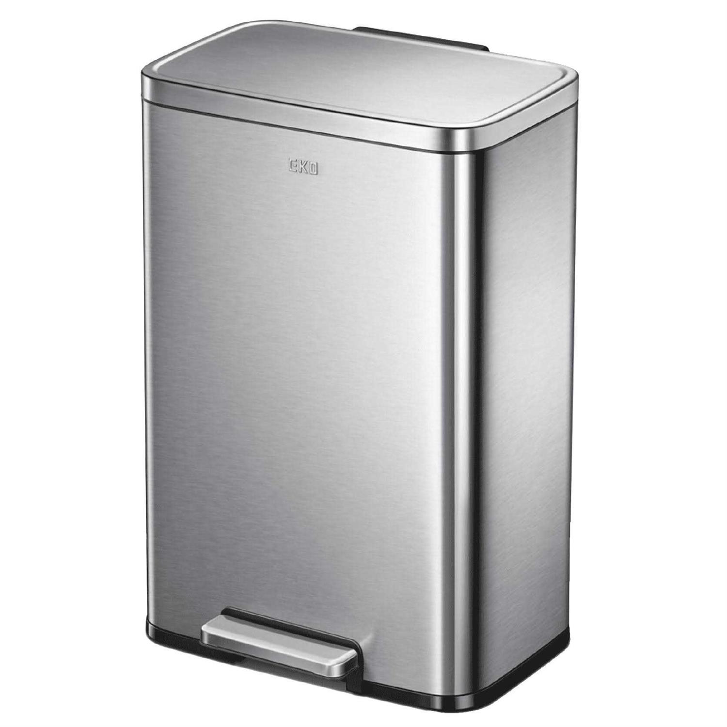 BestOffice 13.2 Gallon Trash Can Fingerprint Proof Stainless Steel Kitchen Garbage Ca - Image 4