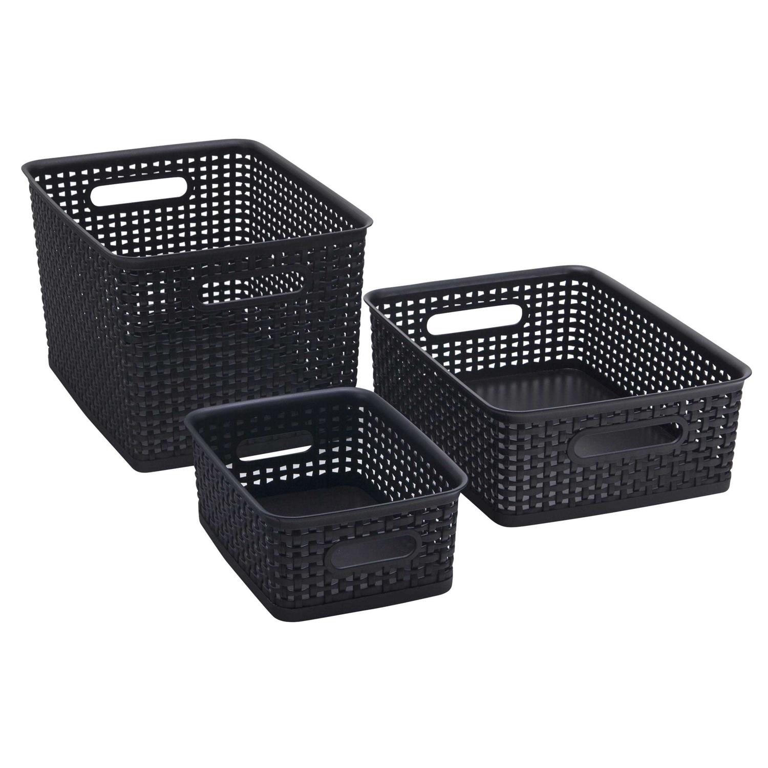 Advantus Large Weave Plastic Bin - Image 4