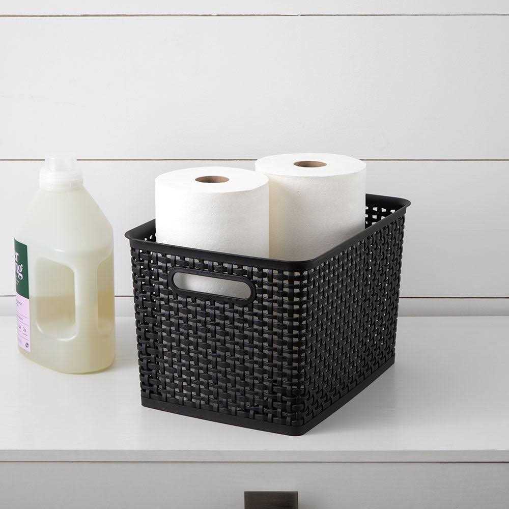 Advantus Large Weave Plastic Bin - Image 5