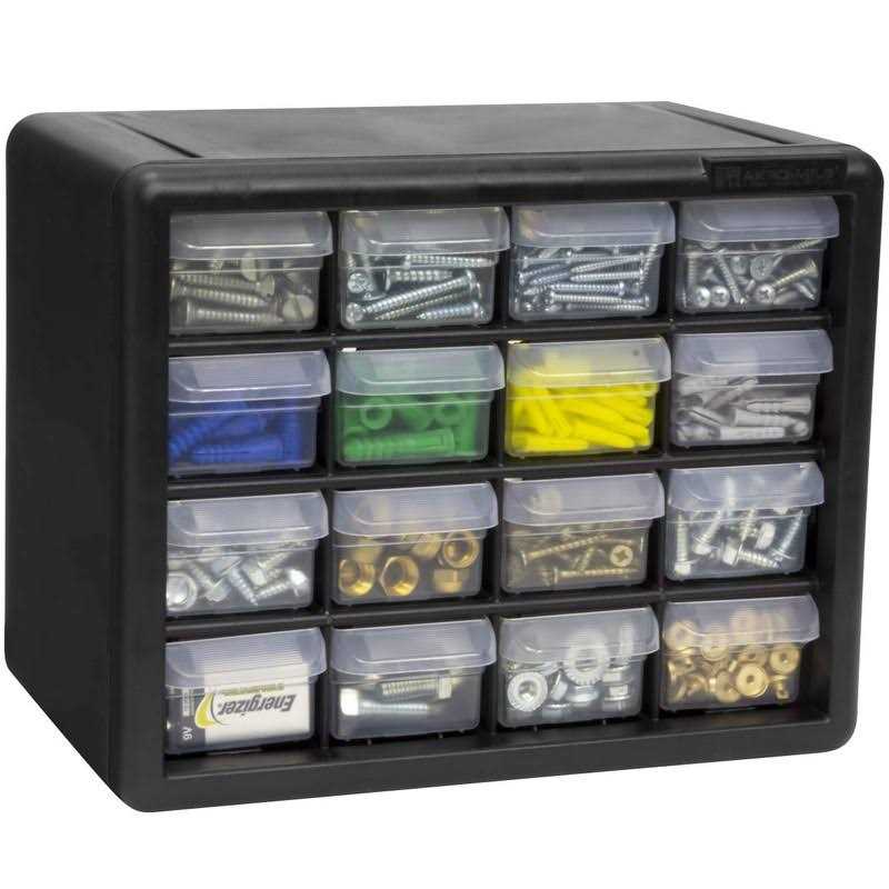 Akro-Mils 16-Drawer Plastic Storage Cabinet 10116 - Image 3