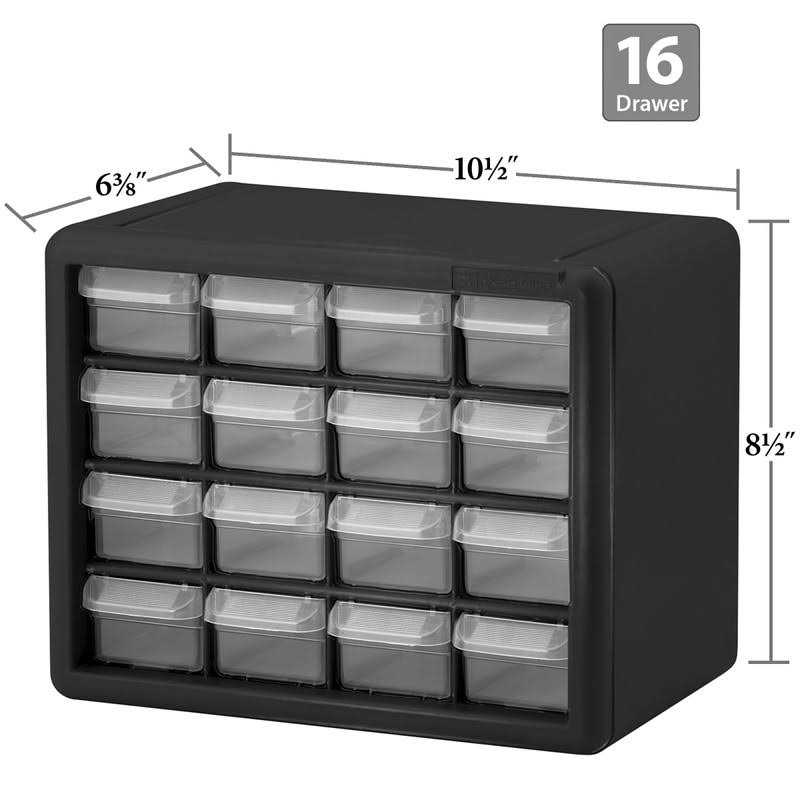 Akro-Mils 16-Drawer Plastic Storage Cabinet 10116 - Image 4