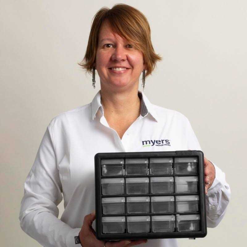 Akro-Mils 16-Drawer Plastic Storage Cabinet 10116 - Image 5