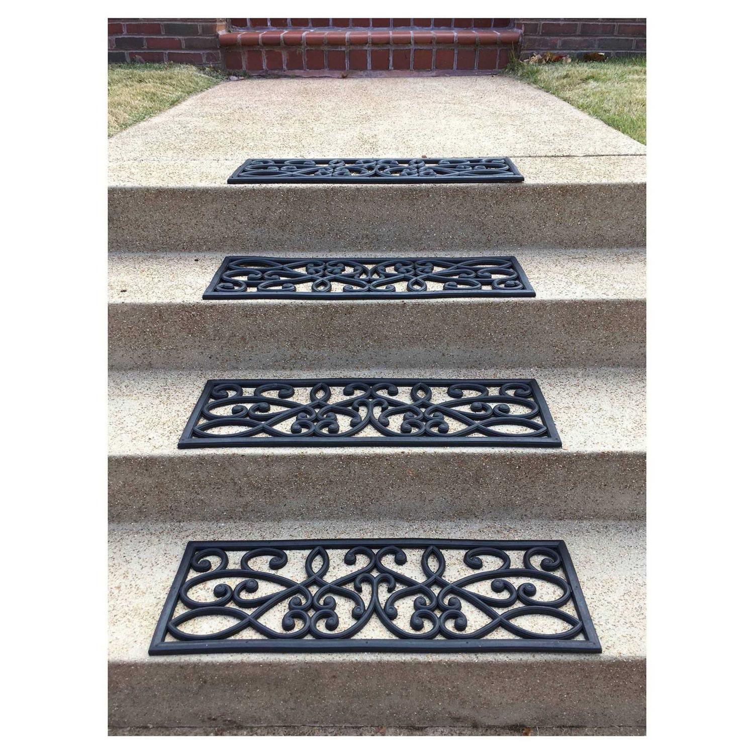 AmeriHome Rubber Scrollwork Stair Tread - Image 5