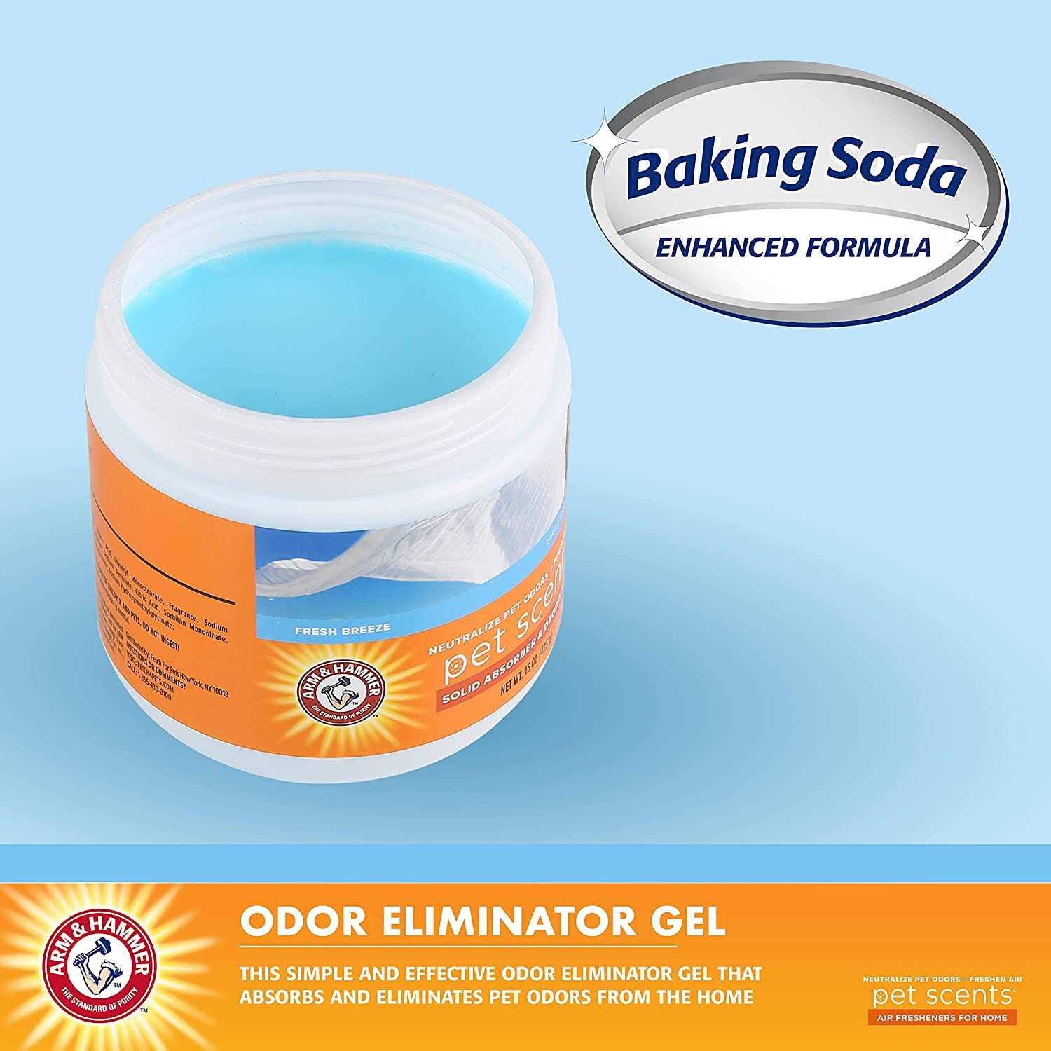 Arm & Hammer for Pets Pet Scents Solid Gel Deodorizer in Fresh Breeze Scent - Image 4