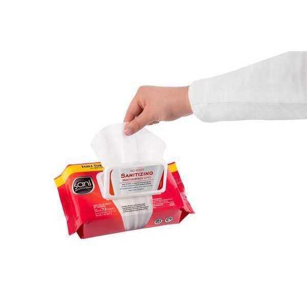 Sani Professional No-Rinse Sanitizing Multi-Surface Wipes - Image 4