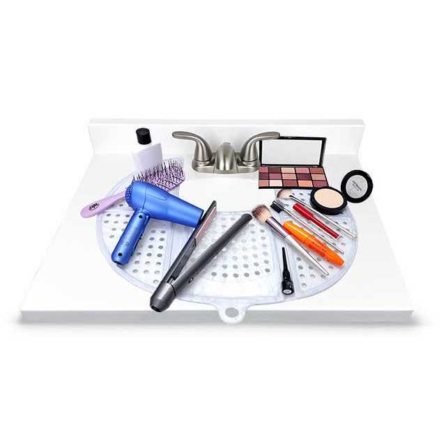 Sink Topper Cover for Bathroom Counter Spaces Organizer Makeup Mat - Image 5