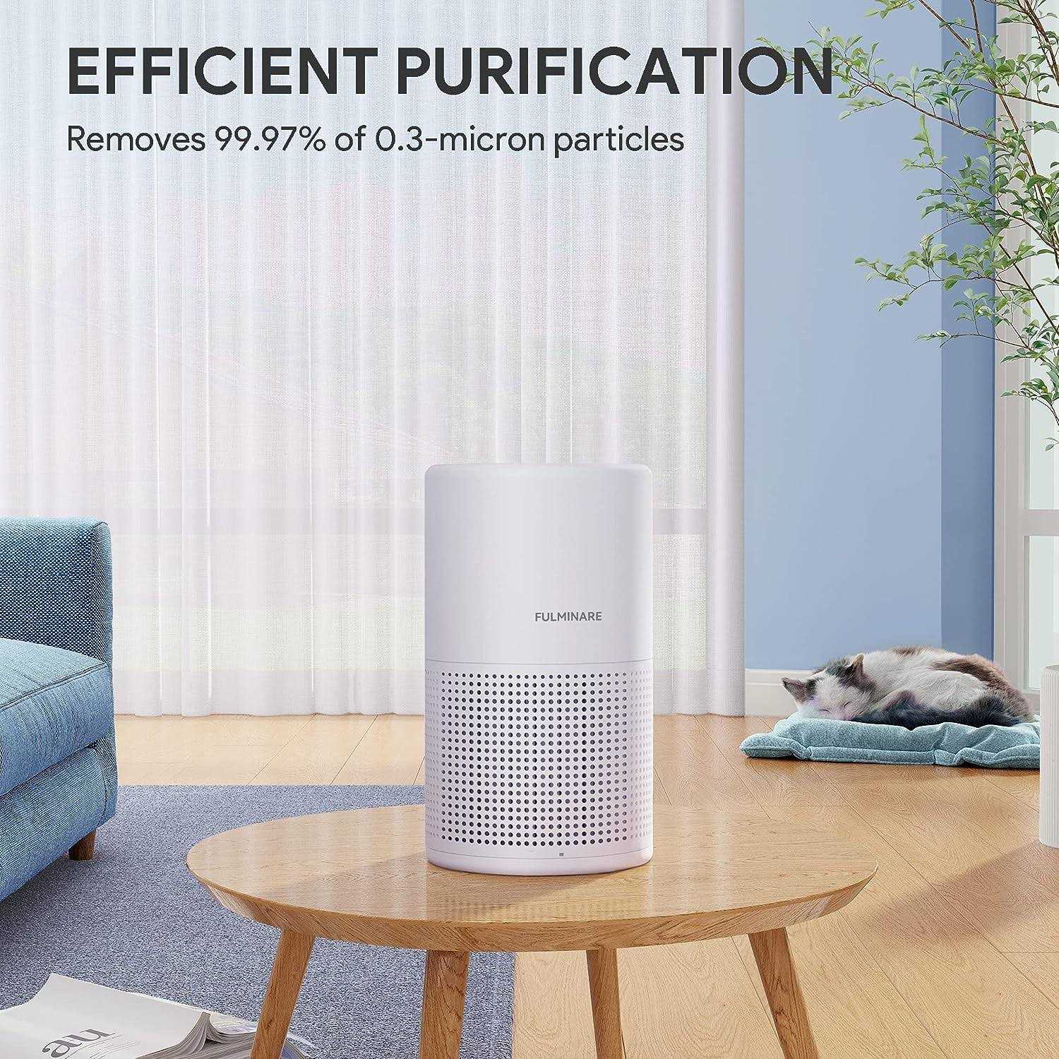 Air Purifiers for Bedroom FULMINARE H13 True HEPA Filter Quiet Air Cleaner With Night Light - Image 5