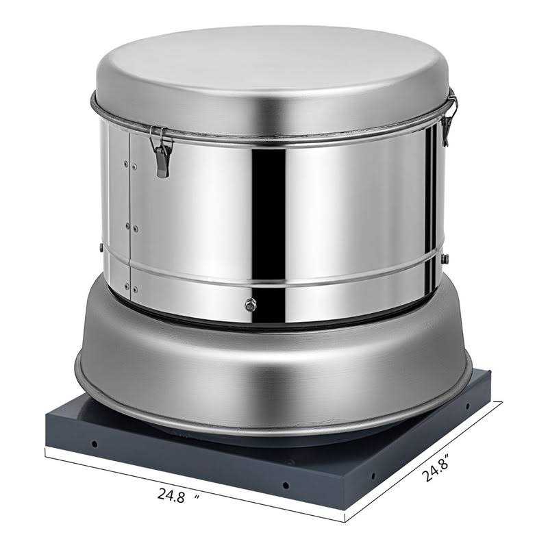 Bentism 1000 CFM Roof Fan Up-blast Restaurant Exhaust Fan High Speed Direct Drive 250w - Image 3