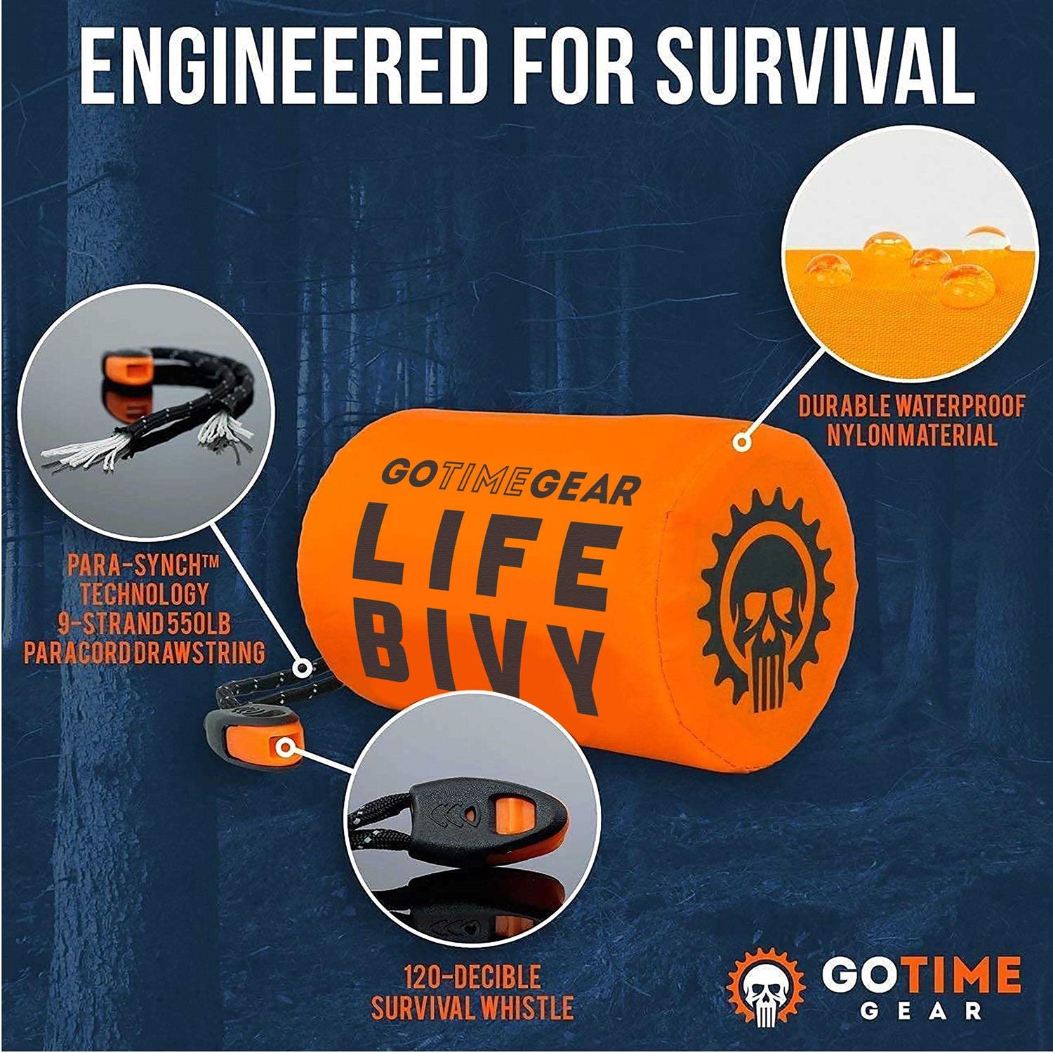 Go Time Gear Life Bivy Emergency Sleeping Bag Thermal Bivvy - Image 4