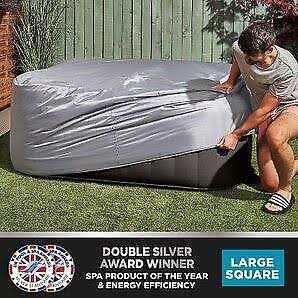 Clever Spa Universal Thermal Hot Tub Cover Large Square CL8288 - Image 4