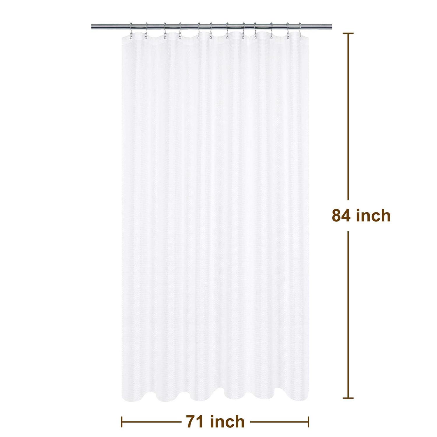 Barossa Design Fabric Shower Curtain Waffle Weave - Image 4