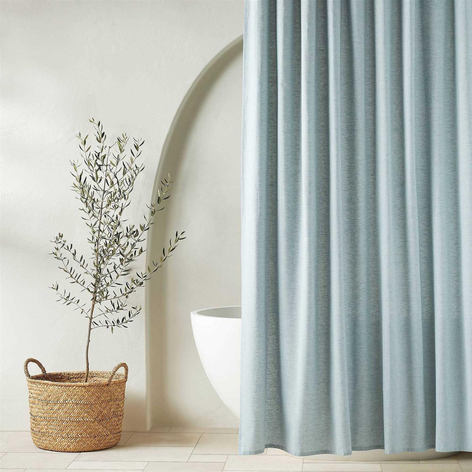 Casaluna Chambray Shower Curtain - Image 3
