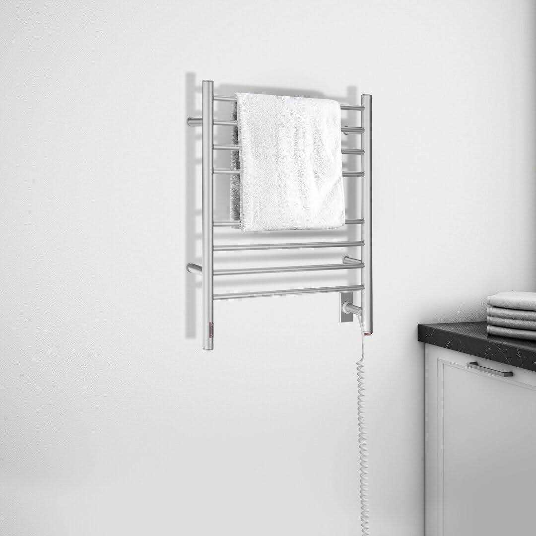 Ancona AN-5326 Prestige Wall Mounted Electric Towel Warmer with Integrated On-Board Timer Finish - Image 4