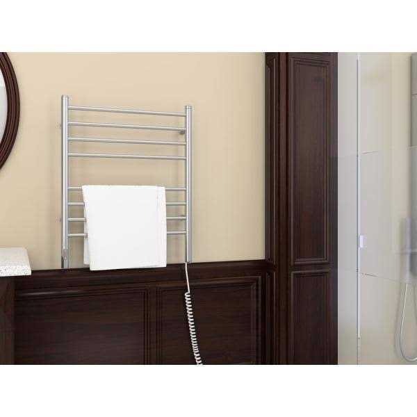 Ancona AN-5326 Prestige Wall Mounted Electric Towel Warmer with Integrated On-Board Timer Finish - Image 5