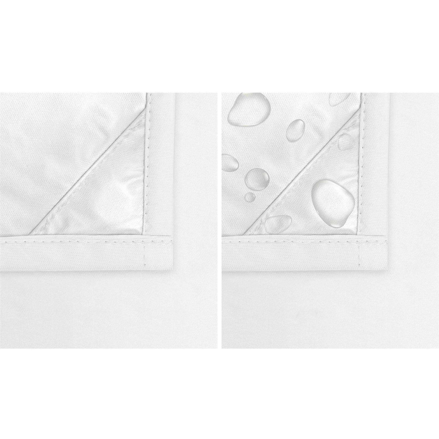 Better Homes & Gardens Ultimate Shield Solid Waterproof Fabric Shower Curtain Liner - Image 4