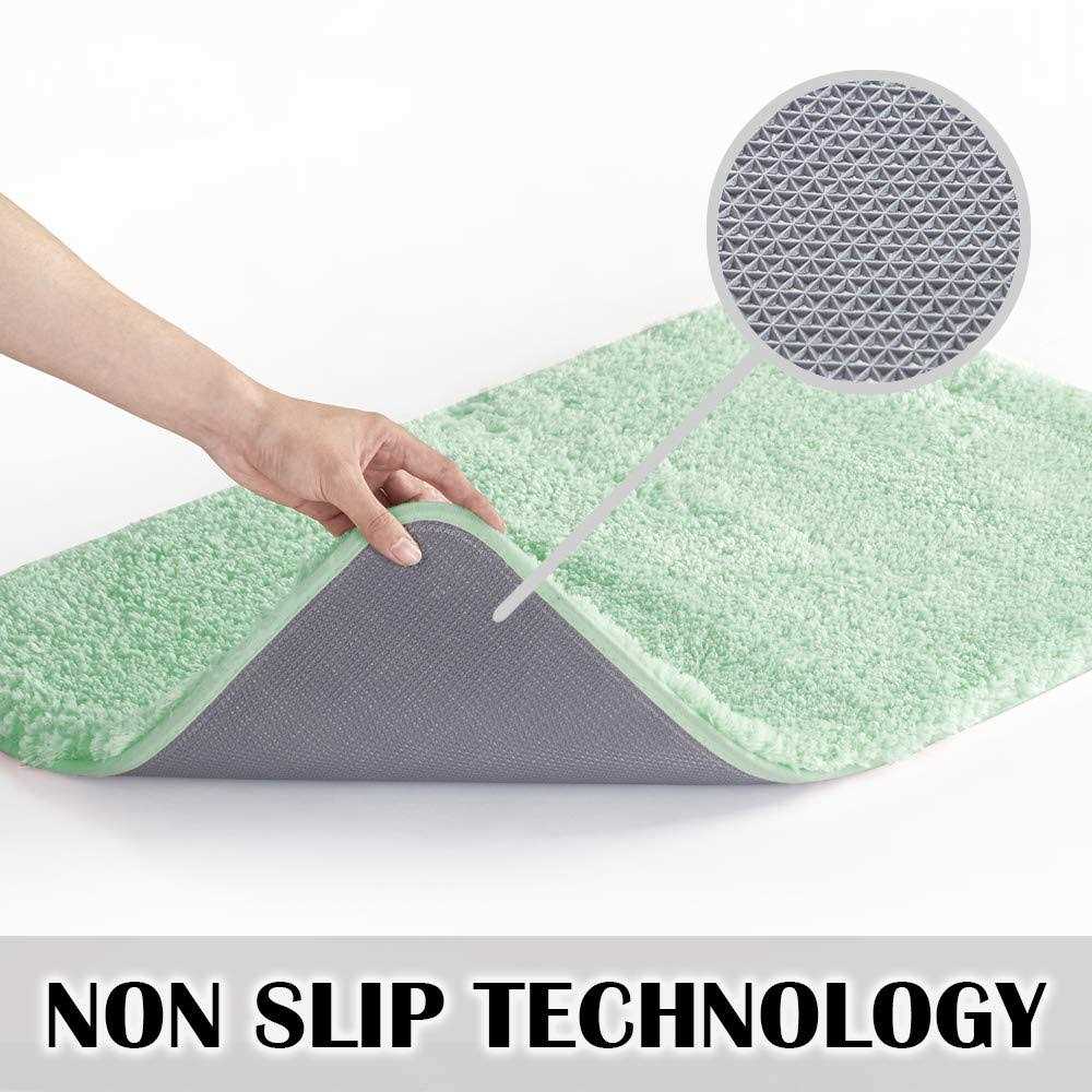 Suchtale Bathroom Rug Non Slip Bath Mat for Bathroom Water Absorbent Soft Microfiber Shaggy Bathroom Mat Machine Washable - Image 3