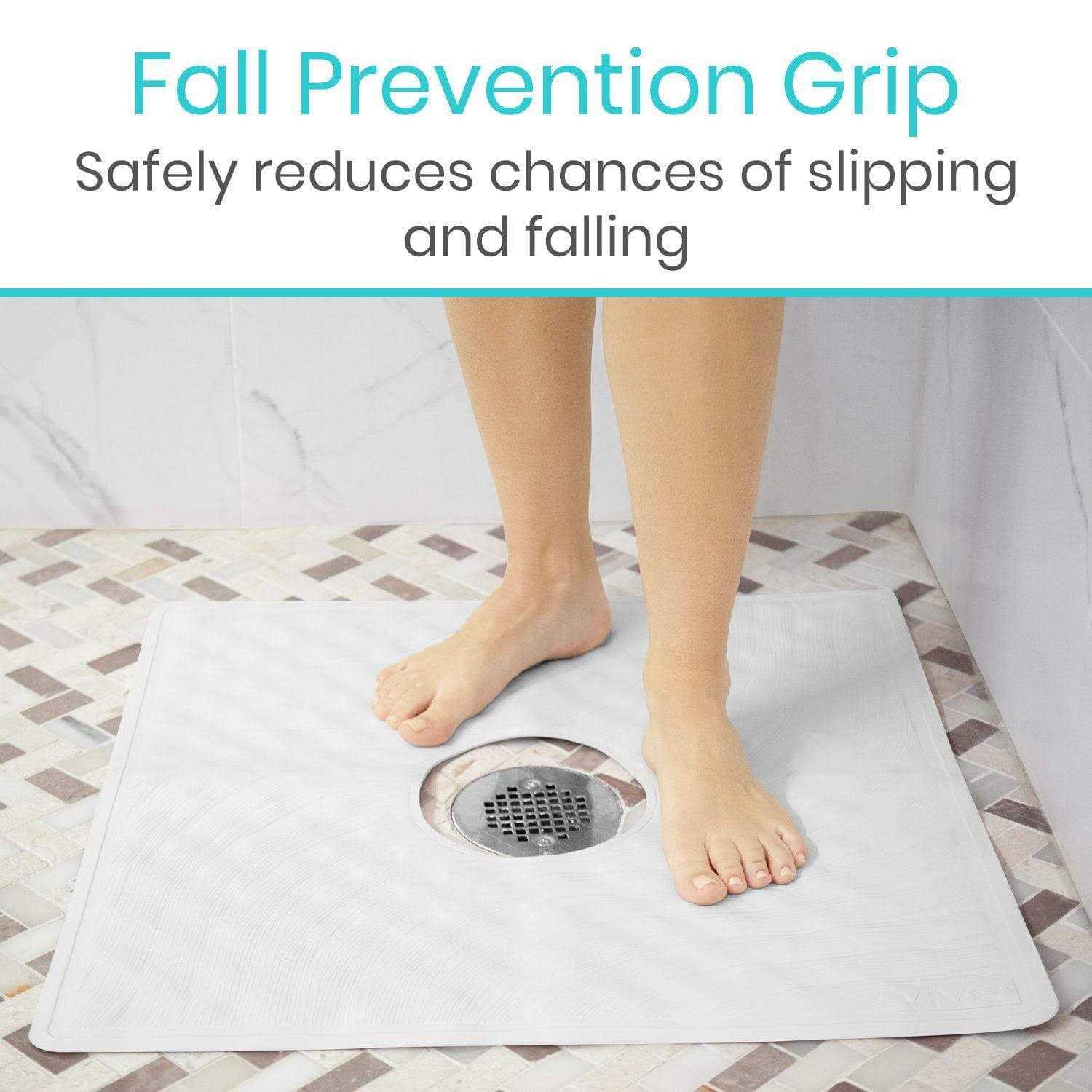 Vive Shower Mat Square Non Slip Bath Mat - Image 5